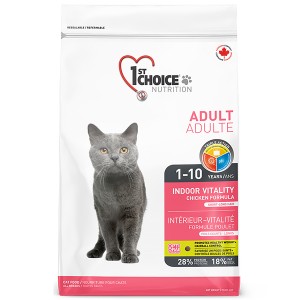 1st Choice Adult Indoor Vitality Chicken сухий корм для котів 10 кг 1st Choice Adult Indoor Vitality Chicken сухий корм для котів 10 кг