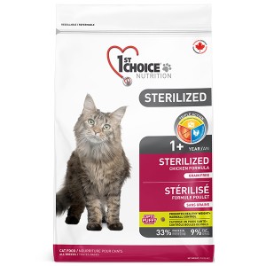 1st Choice Sterilized Chicken сухий корм для кастрованих котів і стерилізованих котів, з куркою, 5 кг