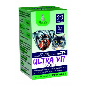 Modes Ultra Multi Vit Вітамінно-мінеральний комплекс для собак та котів, 140 таблеток