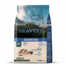 BRAVERY Herring Large/Medium Adult сухий корм для дорослих собак cередніх та великих порід, з оселедцем 4 кг