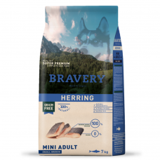 BRAVERY Herring Mini Adult сухий корм для дорослих собак дрібних порід, з оселедцем 7 кг