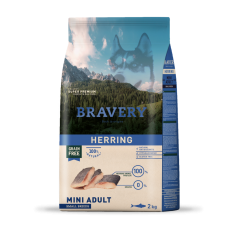 BRAVERY Herring Mini Adult сухий корм для дорослих собак дрібних порід, з оселедцем 2 кг