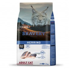 BRAVERY Herring  Adult Cat сухий корм для дорослих котів, з оселедцем 2 кг