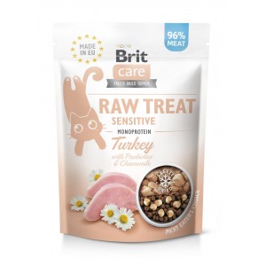 Ласощі для котів Brit Raw Treat Sensitive Freeze-dried з індичкою, 40 г
