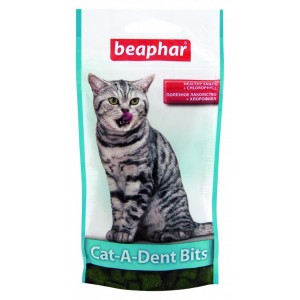 Beaphar Cat-A-Dent Bits подушечки для чищення зубів котів 35 г