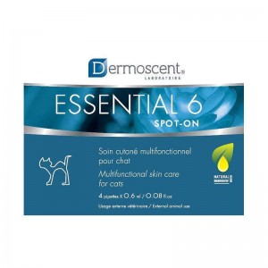 Dermoscent Essential 6 spot-on засіб для догляду за шкірою та шерстю кішок, 4 піпетки Dermoscent Essential 6 spot-on засіб для догляду за шкірою та шерстю кішок, 4 піпетки