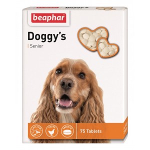 Beaphar Doggy's Senior ласощі для підтримки здоров'я собак старших 7 років 75 табл.