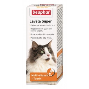 Beaphar Laveta Super від линьки, для здорової шкіри та гарної блискучої шерсті котів 50 мл Beaphar Laveta Super від линьки, для здорової шкіри та гарної блискучої шерсті котів 50 мл
