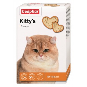 Beaphar Kitty's + Cheese вітамінізовані ласощі з сиром для котів 180 табл. Beaphar Kitty's + Cheese вітамінізовані ласощі з сиром для котів 180 табл.