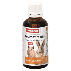 Beaphar Lebensvitamine мульти-вітамінна кормова добавка для гризунів та кроликів 50мл Beaphar Lebensvitamine мульти-вітамінна кормова добавка для гризунів та кроликів 50мл