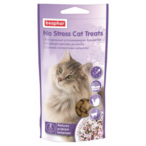 Beaphar No Stress Cat Treats м'ясні подушечки для зняття стресу у котів 35г