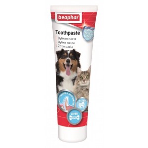 Beaphar Toothpaste зубна паста зі смаком печінки для собак та котів, 100 г