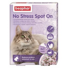 Beaphar No Stress Spot On заспокійливі краплі від стресу для котів 3 піпетки Beaphar No Stress Spot On заспокійливі краплі від стресу для котів 3 піпетки