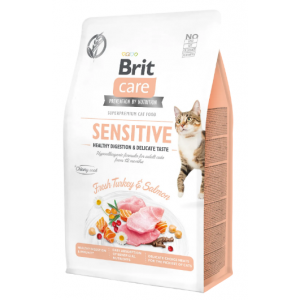 Сухий корм для вибагливих кішок Brit Care Cat GF Sensitive HDigestion & Delicate Taste 2кг Сухий корм для вибагливих кішок Brit Care Cat GF Sensitive HDigestion & Delicate Taste 2кг