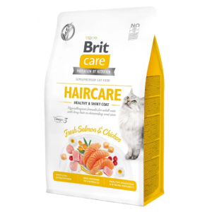 Сухий корм для кішок Brit Care Cat GF Haircare Healthy & Shiny Coat 2кг Сухий корм для кішок Brit Care Cat GF Haircare Healthy & Shiny Coat 2кг