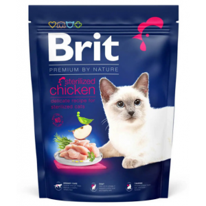 Сухий корм для стерилізованих котів Brit Premium by Nature Cat Sterilised 300 г Сухий корм для стерилізованих котів Brit Premium by Nature Cat Sterilised 300 г