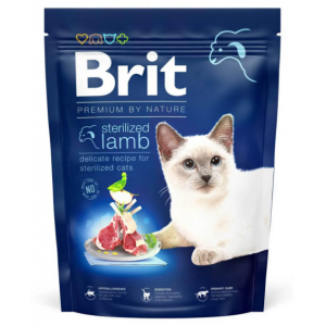 Сухий корм для стерилізованих котів Brit Premium by Nature Cat Sterilized Lamb 800 г