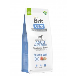 Корм для собак великих порід Brit Care Dog Sustainable Adult Large Breed з куркою та комахами, 12 кг