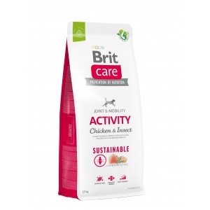 Корм для собак з підвищеною активністю Brit Care Dog Sustainable Activity з куркою та комахами, 12 кг Корм для собак з підвищеною активністю Brit Care Dog Sustainable Activity з куркою та комахами, 12 кг