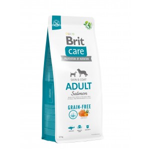Корм для собак малих і середніх порід Brit Care Dog Grain-free Adult беззерновий з лососем, 12 кг