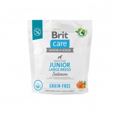 Корм для молодих собак великих порід Brit Care Dog Grain-free Junior Large Breed беззерновий з лососем, 1 кг
