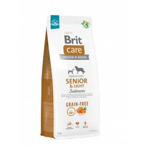 Корм для старіючих собак Brit Care Dog Grain-free Senior & Light беззерновий з лососем, 12 кг