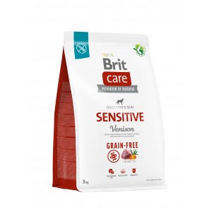 Корм для собак з чутливим травленням Brit Care Dog Grain-free Sensitive беззерновий з олениною, 3 кг