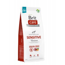 Корм для собак з чутливим травленням Brit Care Dog Grain-free Sensitive беззерновий з олениною, 12 кг