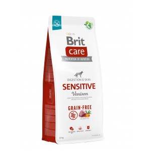 Корм для собак з чутливим травленням Brit Care Dog Grain-free Sensitive беззерновий з олениною, 12 кг
