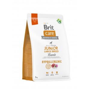 Корм для молодих собак великих порід Brit Care Dog Hypoallergenic Junior Large Breed гіпоалергенний з ягням, 3 кг Корм для молодих собак великих порід Brit Care Dog Hypoallergenic Junior Large Breed гіпоалергенний з ягням, 3 кг