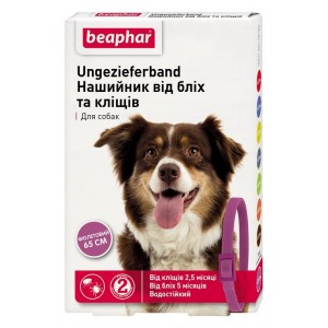 Beaphar Нашийник від бліх і кліщів для собак фіолетовий, 65 см