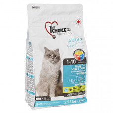 1st Choice Adult Healthy Skin&Coat сухий корм для котів 2,72 кг