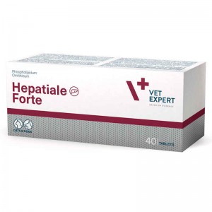 VetExpert Hepatiale Forte харчова добавка для підтримки і відновлення функцій печінки собак та котів, 40 таблеток VetExpert Hepatiale Forte харчова добавка для підтримки і відновлення функцій печінки собак та котів, 40 таблеток