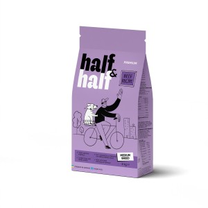 Корм сухий Half&Half для дорослих собак середніх порід із яловичиною 2 кг Корм сухий Half&Half для дорослих собак середніх порід із яловичиною 2 кг