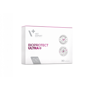 VetExpert BioProtect Ultra Харчова добавка для котів і собак із хронічними порушеннями шлунково-кишкової мікрофлори, 30 капсул VetExpert BioProtect Ultra Харчова добавка для котів і собак із хронічними порушеннями шлунково-кишкової мікрофлори, 30 капсул