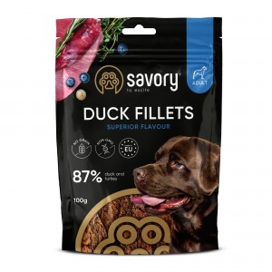 Джерки для собак Savory Fillet Turkey With Duck, філе індички з качкою, 100 г