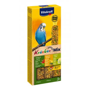 Ласощі для хвилястих папуг Vitakraft «Kracker Original Trio-Mix» 90 г / 3 шт. (асорті) Ласощі для хвилястих папуг Vitakraft «Kracker Original Trio-Mix» 90 г / 3 шт. (асорті)