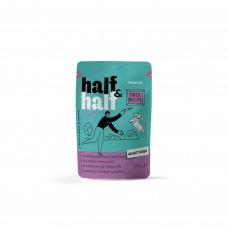 Вологий корм для дорослих собак Half&Half, Duck in Gravy for Adult Dogs, шматочки качки в соусі , 100 г