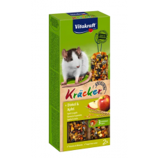 Ласощі для пацюків Vitakraft «Kracker Original + Spelt & Apple» 112 г / 2 шт. (спельта та яблуко) Ласощі для пацюків Vitakraft «Kracker Original + Spelt & Apple» 112 г / 2 шт. (спельта та яблуко)