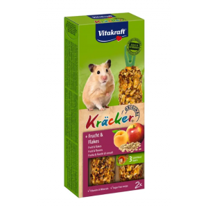 Ласощі для хом'яків Vitakraft «Kracker Original + Frucht & Flakes» 112 г / 2 шт. (фрукти та пластівці) Ласощі для хом'яків Vitakraft «Kracker Original + Frucht & Flakes» 112 г / 2 шт. (фрукти та пластівці)