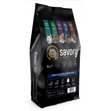 Сухий корм для довгошерстих котів Savory 2 кг (лосось) Сухий корм для довгошерстих котів Savory 2 кг (лосось)