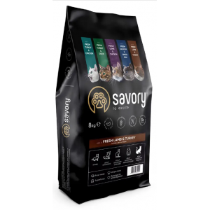 Сухий корм для котів з чутливим травленням Savory 2 кг (ягня та індичка)