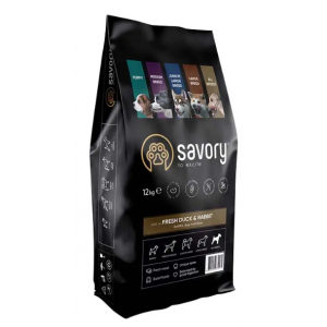 Сухий корм для собак усіх порід Savory 3 кг (кролик та качка)
