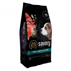 Сухий корм для цуценят Savory 12 кг (індичка та курка) Сухий корм для цуценят Savory 12 кг (індичка та курка)