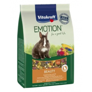 Корм для кроликів Vitakraft «Emotion Beauty Selection» 600 г (для шкіри та шерсті) Корм для кроликів Vitakraft «Emotion Beauty Selection» 600 г (для шкіри та шерсті)