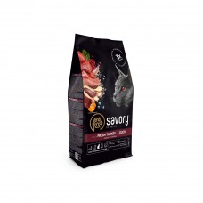 Корм сухий Savory Adult Cat Steril Fresh Turkey and Duck для стерилізованих котів з індичкою та качкою 400 г