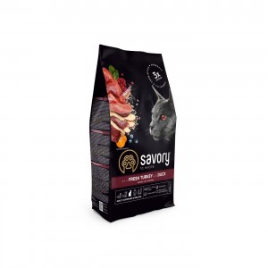 Корм сухий Savory Adult Cat Steril Fresh Turkey and Duck для стерилізованих котів з індичкою та качкою 400 г Корм сухий Savory Adult Cat Steril Fresh Turkey and Duck для стерилізованих котів з індичкою та качкою 400 г