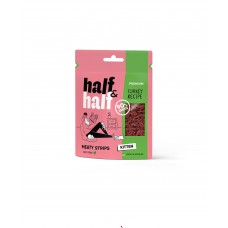 Ласощі для кошенят Half&Half у формі м'ясних шматочків з індичкою, 50 г