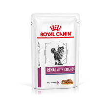 Вологий корм для дорослих котів ROYAL CANIN RENAL FELINE CHICKEN Pouches 0.085 кг