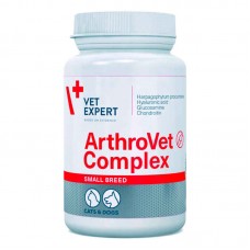 VetExpert ArthroVet Complex small breeds & cats вітамінний комплекс для здоров'я хрящів і суглобів собак малих порід і котів, 60 таблеток VetExpert ArthroVet Complex small breeds & cats вітамінний комплекс для здоров'я хрящів і суглобів собак малих порід і котів, 60 таблеток